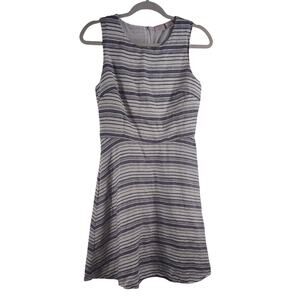 St Tropez West Linen Stripped Dress, Size 6